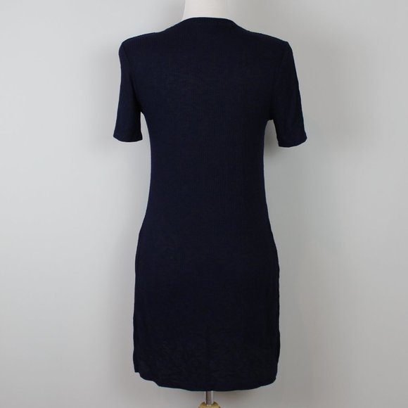 Forever 21 Navy Blue Longline Shirt / Tunic - Picture 2 of 5